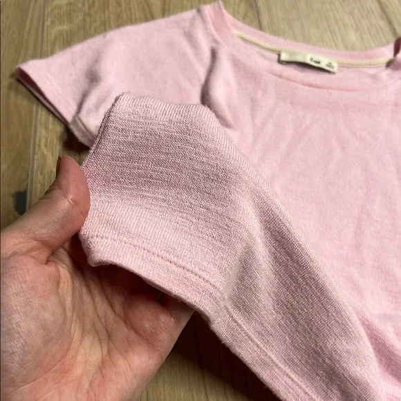 Aritzia Soft Pink Short Sleeve Tee - Picture 2 of 5